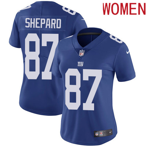 2019 Women New York Giants #87 Shepard blue Nike Vapor Untouchable Limited NFL Jersey->women nfl jersey->Women Jersey